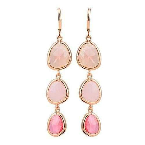 Serena Ombre Style Gem Drop Earrings-JewelryKorner-com