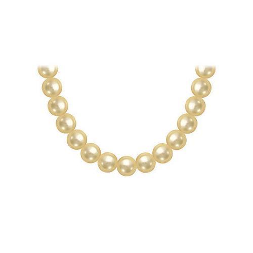 South Sea Pearl Necklace : 18K White Gold 12.00 - 14.00 MM-JewelryKorner-com