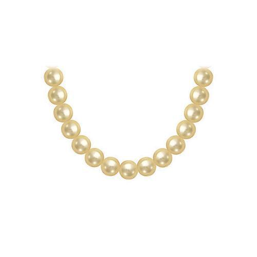 South Sea Pearl Necklace : 18K Yellow Gold 11.00 - 13.00 MM-JewelryKorner-com