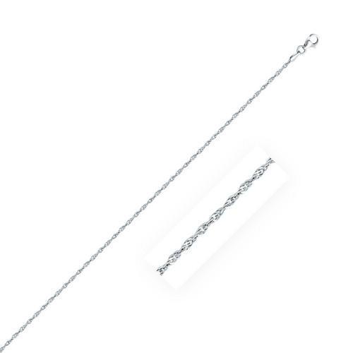 Sterling Silver 2.0mm Singapore Style Chain, size 16''-JewelryKorner-com