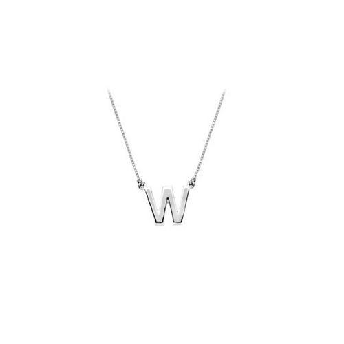 Sterling Silver Baby Charm W Block Initial Pendant-JewelryKorner-com