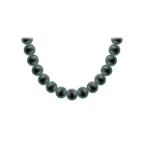 Tahitian Pearl Necklace : 18K White Gold 12.00 - 14.00 MM-JewelryKorner-com