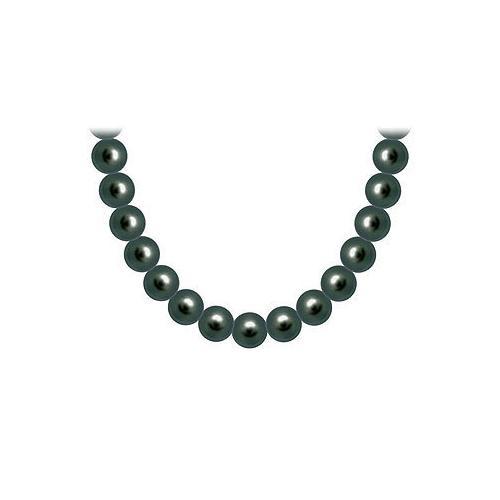 Tahitian Pearl Necklace : 18K Yellow Gold 10.00 - 12.00 MM-JewelryKorner-com