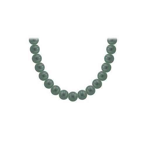 Tahitian Pearl Necklace : 18K Yellow Gold 8.00 - 10.00 MM-JewelryKorner-com