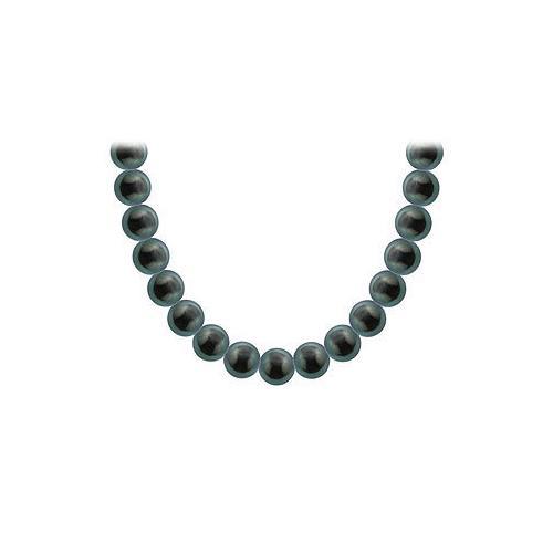 Tahitian Pearl Necklace : 18K Yellow Gold 8.00 - 10.00 MM-JewelryKorner-com