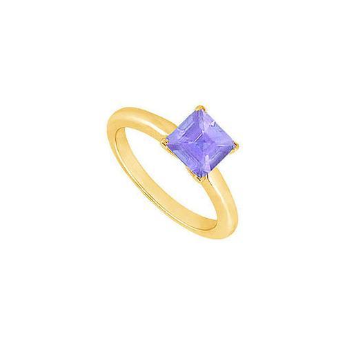 Tanzanite Ring : 14K Yellow Gold - 0.75 CT TGW-JewelryKorner-com