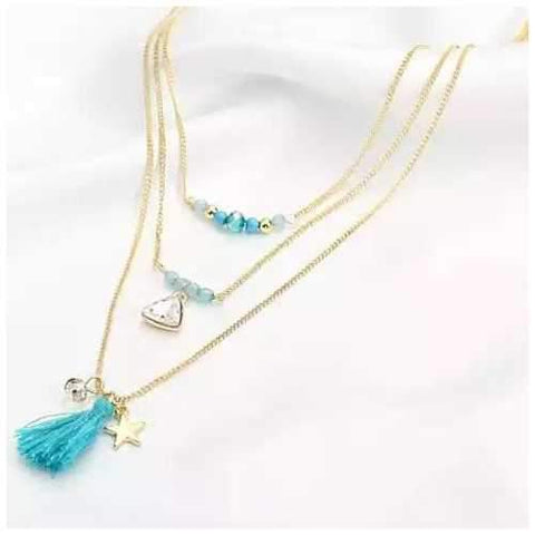 TASSEL AND TRINKETS Layered Necklace-JewelryKorner-com