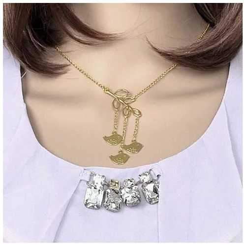 We R Family Necklace Includes 3 Birds Together-JewelryKorner-com