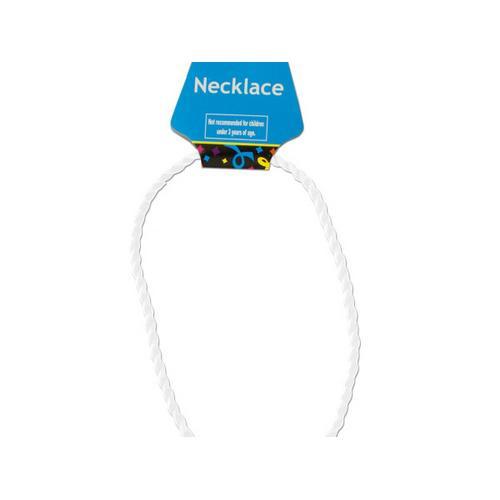 White Twist Sport Necklace ( Case of 24 )-JewelryKorner-com